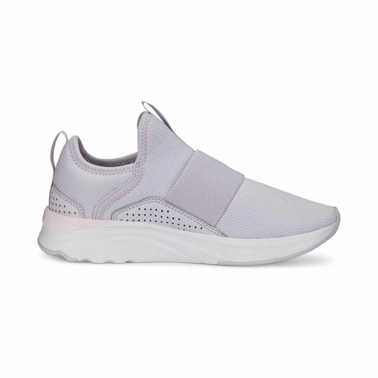 Tenis Puma Softride Sophia Slip-On Spring Lavender Silver Niña