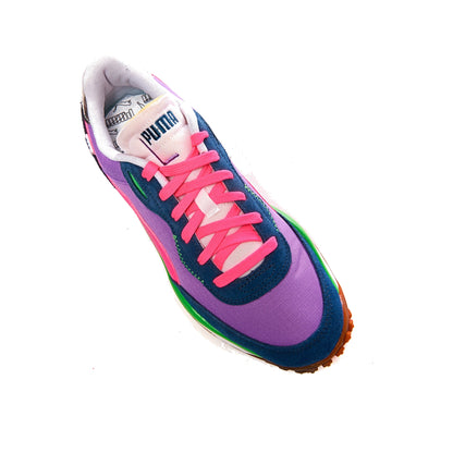 Tenis Puma Style Rider Play On Dark Denim Luminous Purple Mujer