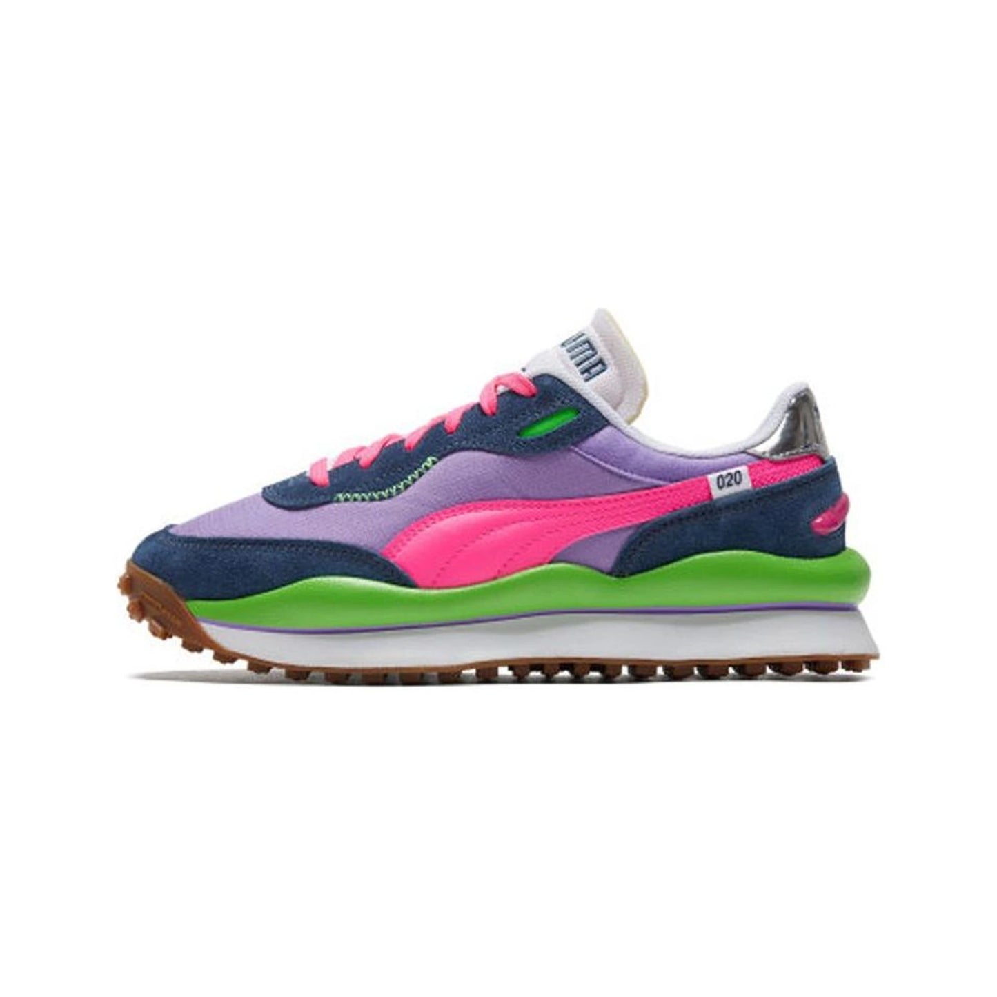 Tenis Puma Style Rider Play On Dark Denim Luminous Purple Mujer