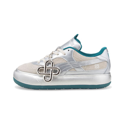 Tenis Puma x Pronounce Suede Mayu 2 Beige Metallic Silver Mujer