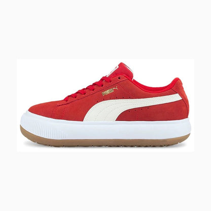Tenis Puma Suede Mayu High Risk Red Puma White Gum Mujer