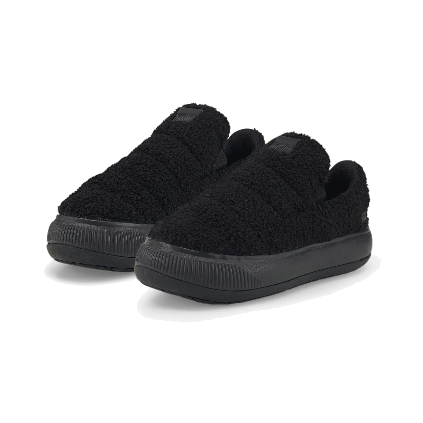 Tenis Puma Suede Mayu Slip-On Teddy Black Mujer