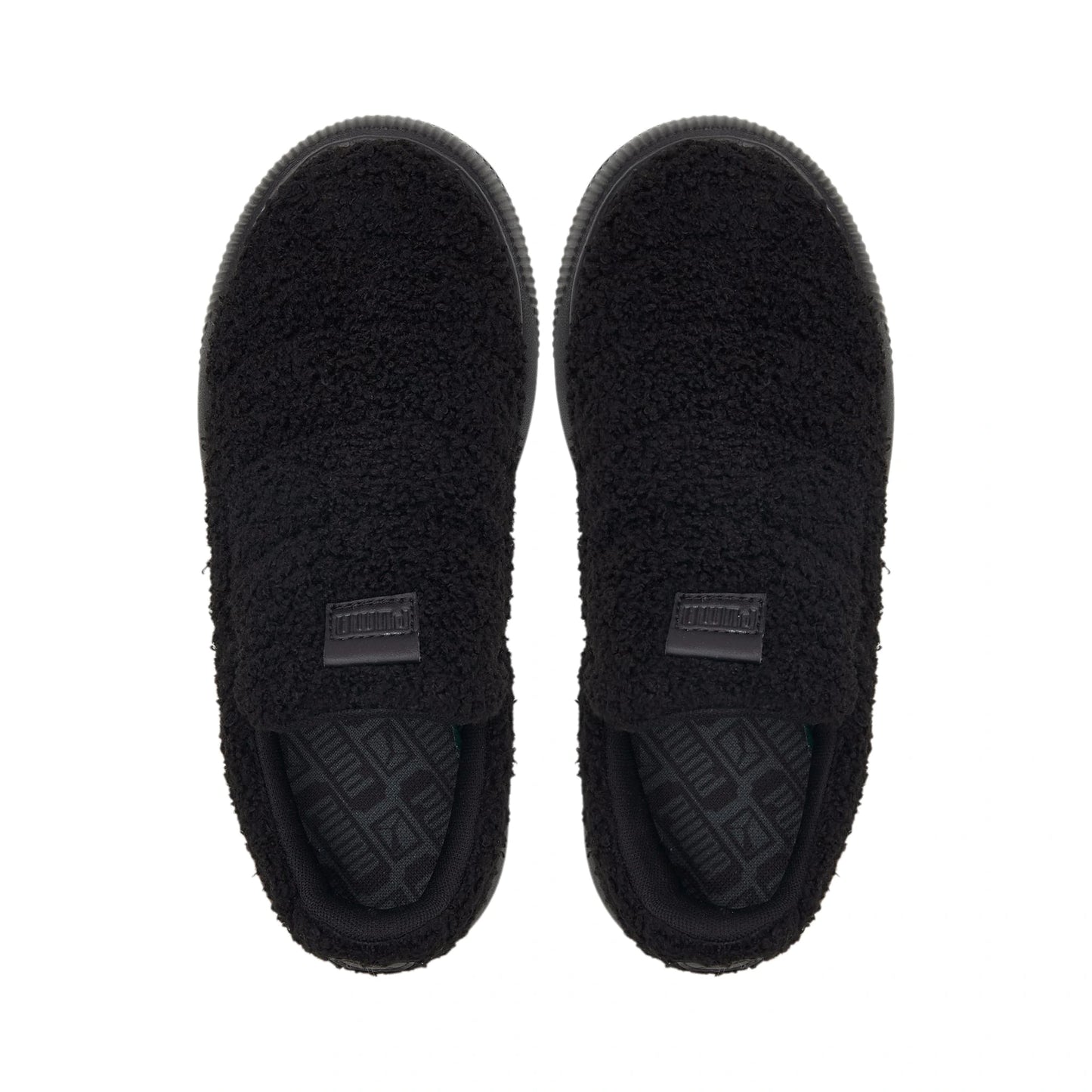 Tenis Puma Suede Mayu Slip-On Teddy Black Mujer