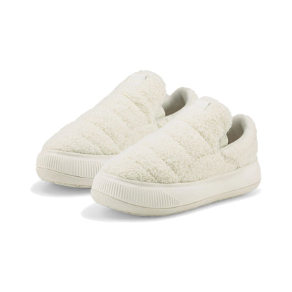 Tenis Puma Suede Mayu Slip-On Teddy Marshmallow Mujer
