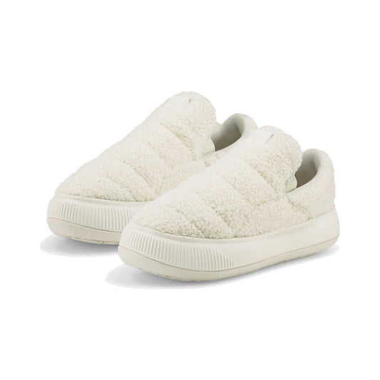 Tenis Puma Suede Mayu Slip-On Teddy Marshmallow Mujer