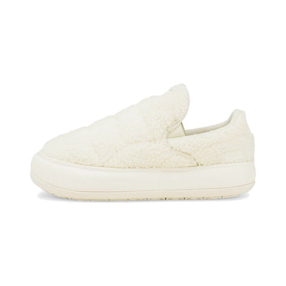 Tenis Puma Suede Mayu Slip-On Teddy Marshmallow Mujer