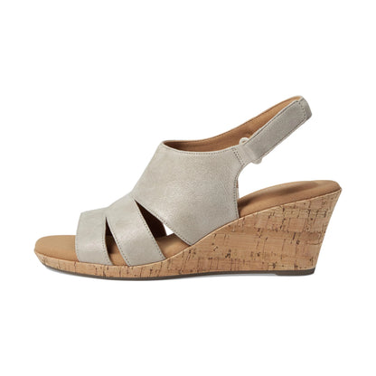 Calzado ROCKPORT BRIAH SLING TAUPE METALLIC LTHR