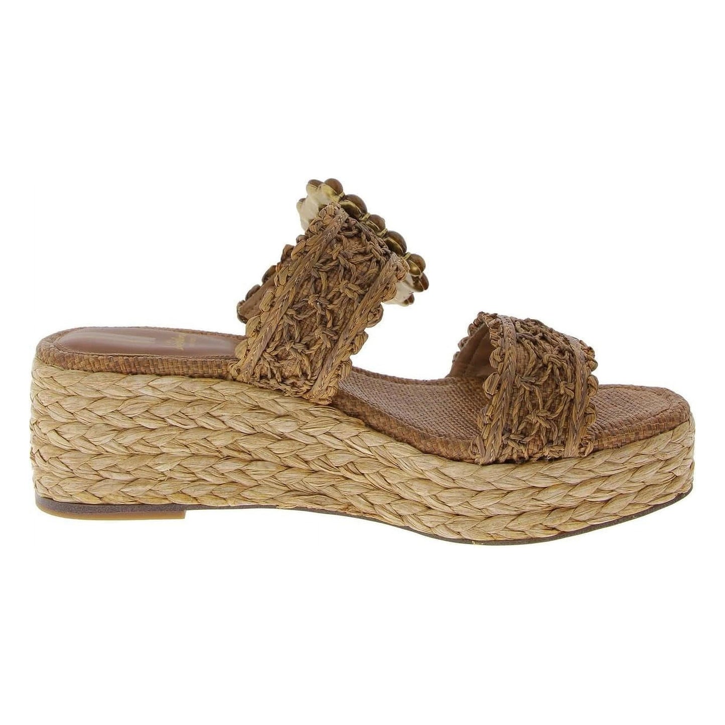 Sandalias de cuña Sam Edelman Cadance Cuoio Raffia Mujer