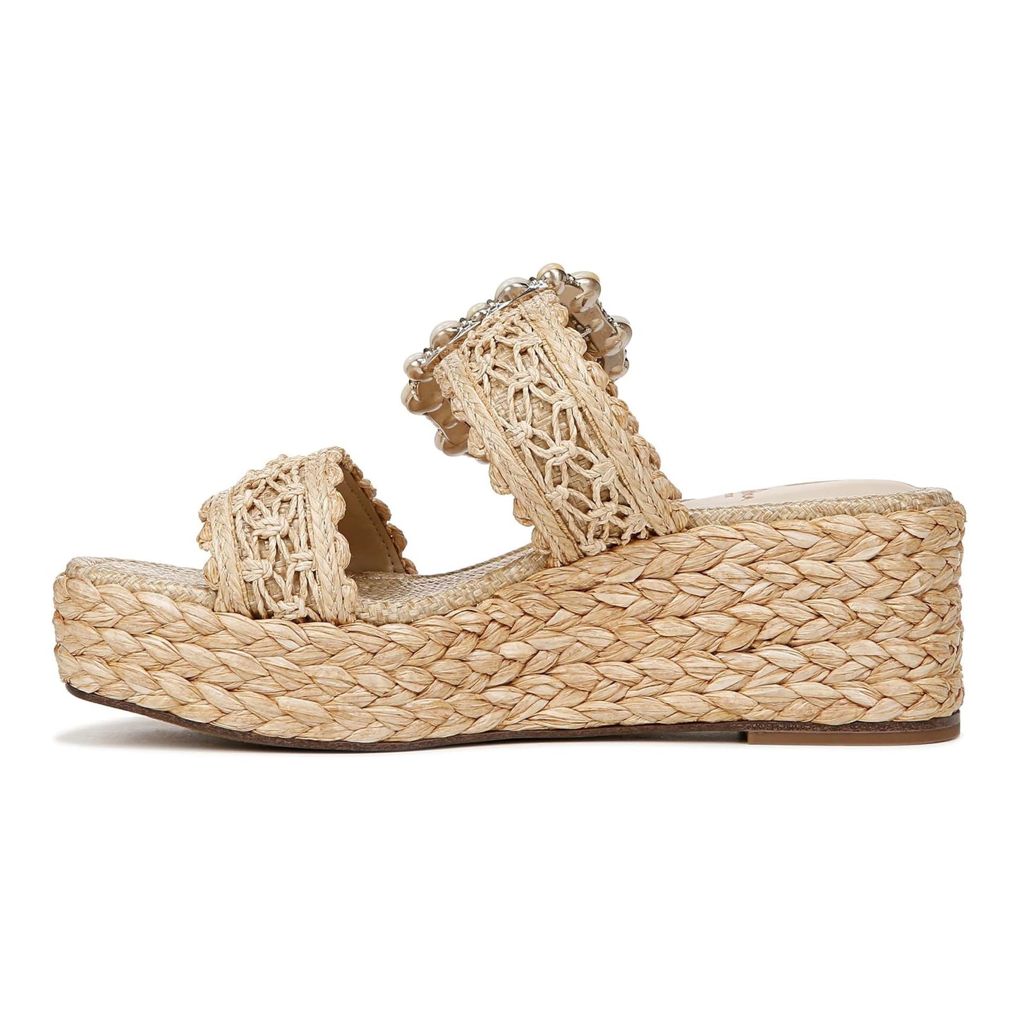 Sandalias de cuña Sam Edelman Cadance Natural Raffia Mujer