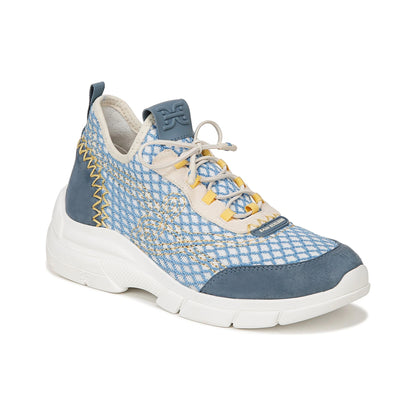 Tenis Sam Edelman Chelsie Yellow Knit Suede Mujer