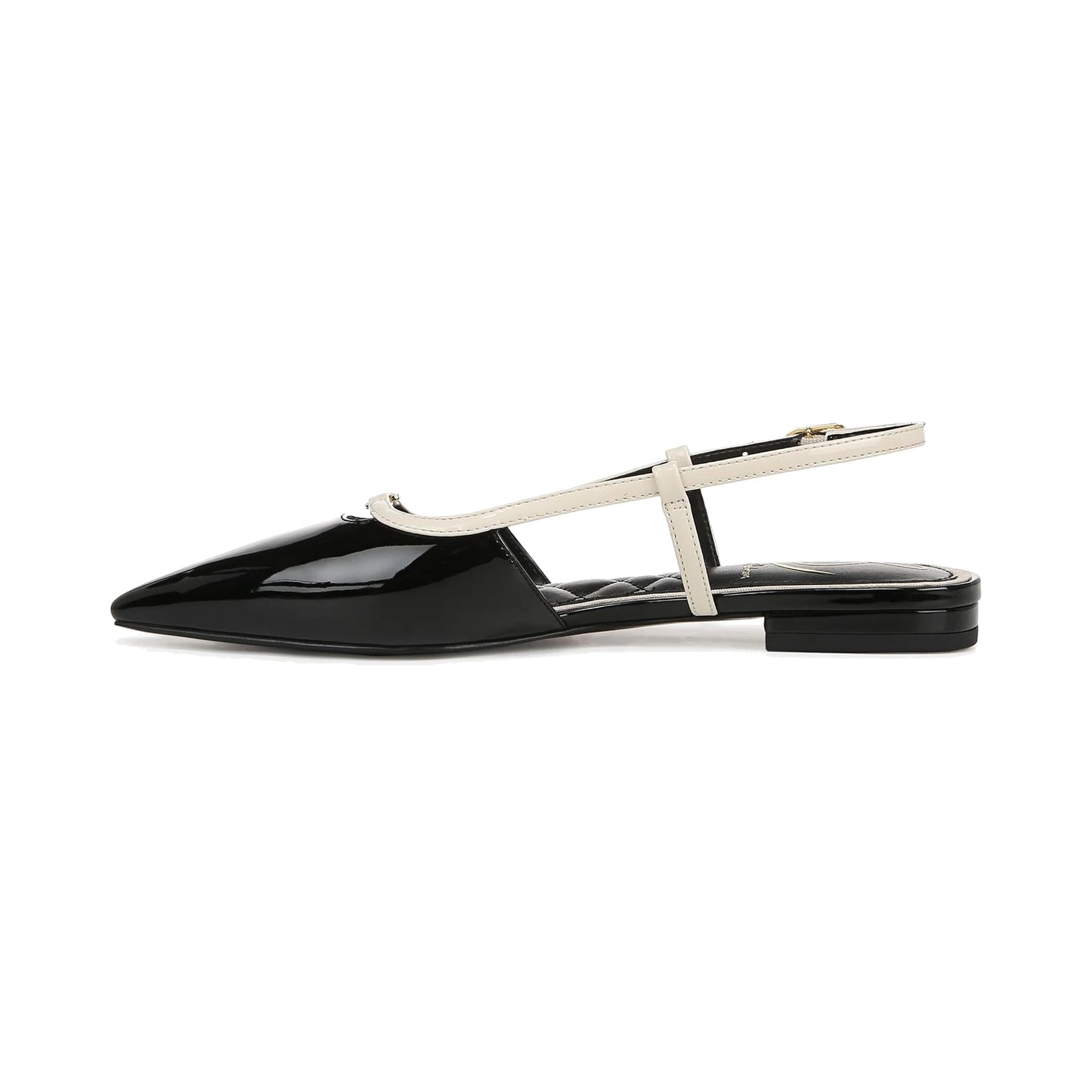 Flats Sam Edelman Cohen Black White Patent Mujer