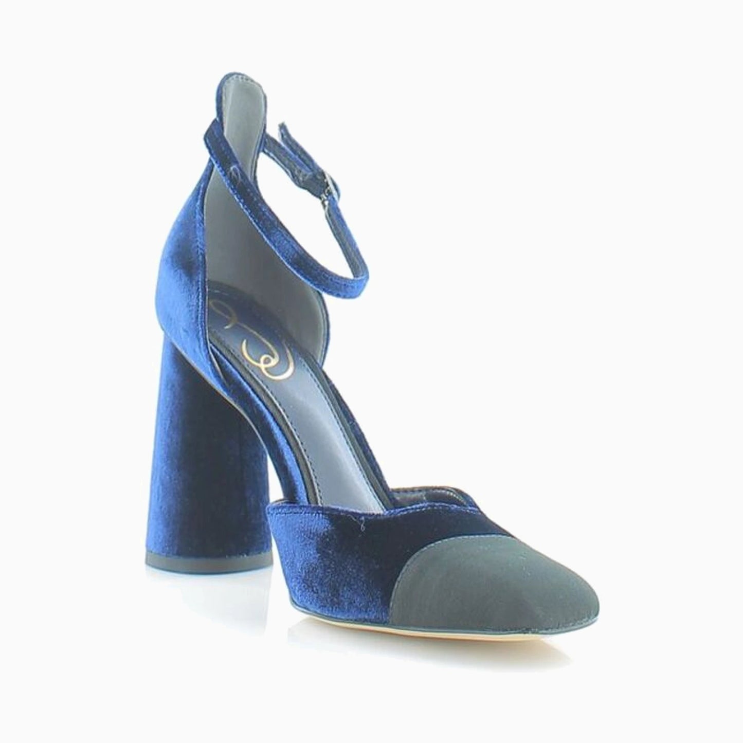 Tacones Sam Edelman Cristine Como Blue Black Velvet Mujer