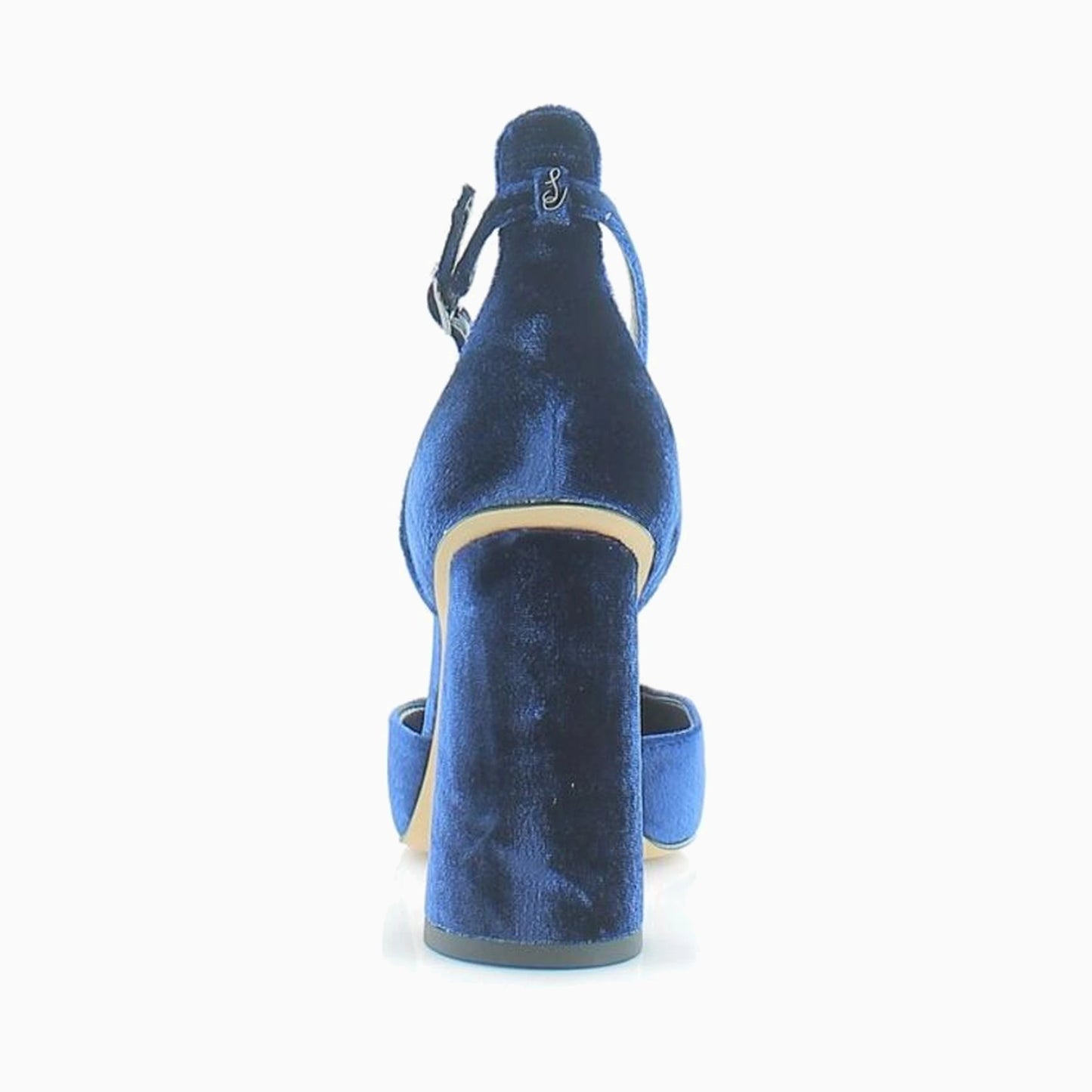 Tacones Sam Edelman Cristine Como Blue Black Velvet Mujer