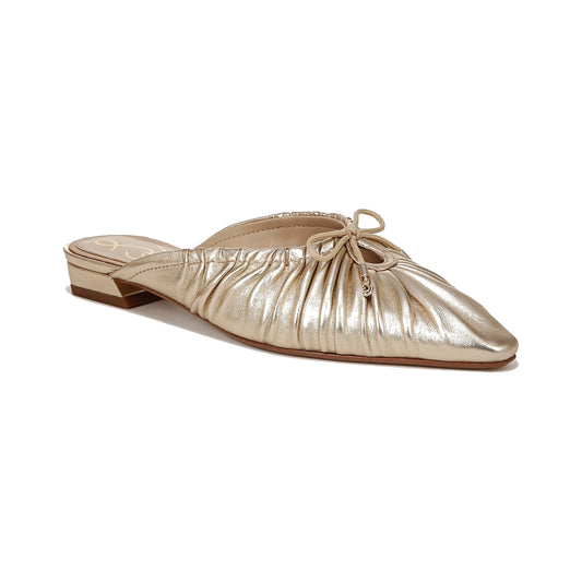 Mules Sam Edelman Julia Gold Leather Mujer