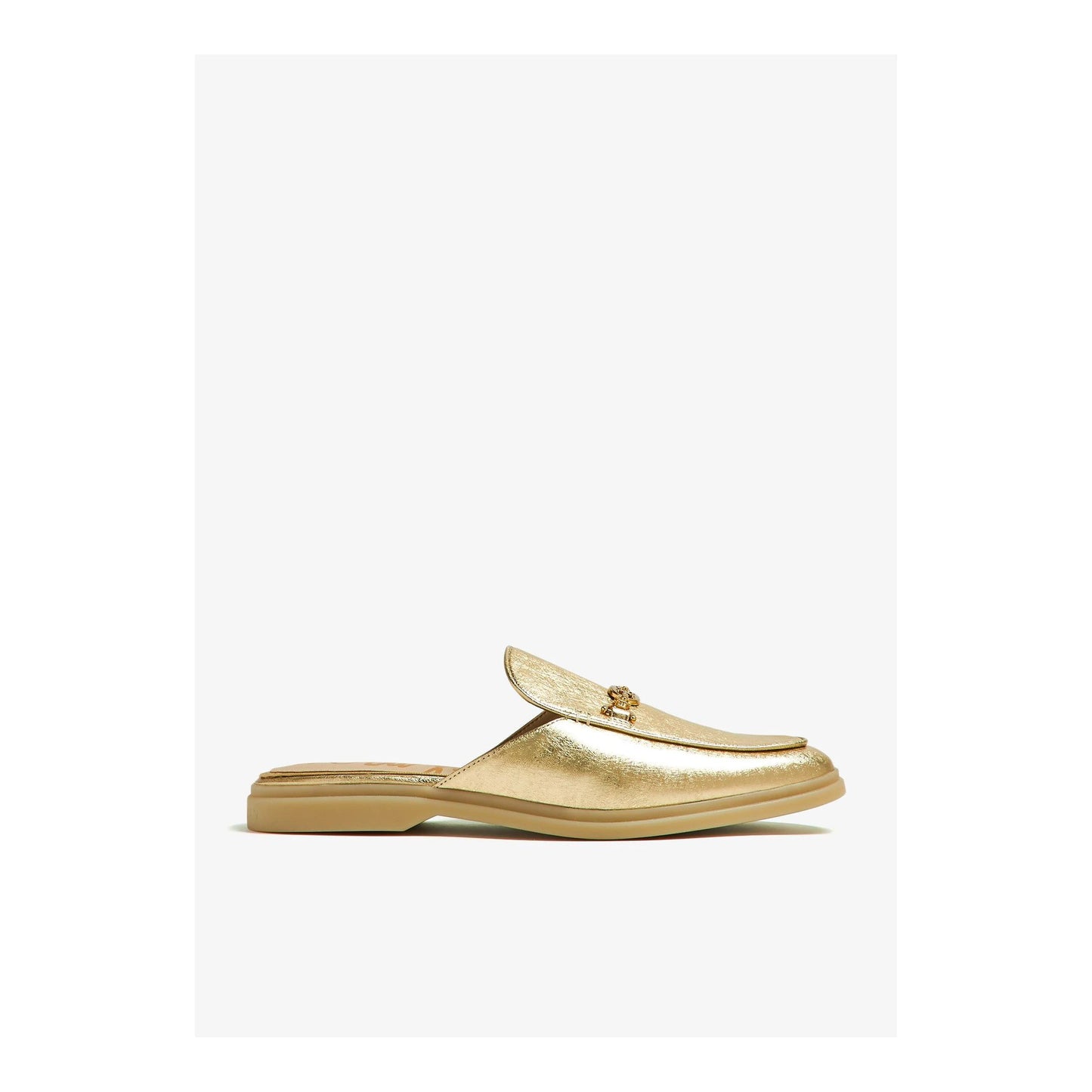 Mules tipo mocasín Sam Edelman Kira Gold Leather Mujer