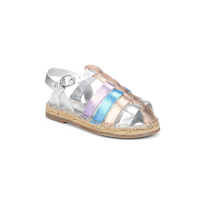 Sandalias Sam Edelman Kora Soft Silver Rose Gold Lilac Niña