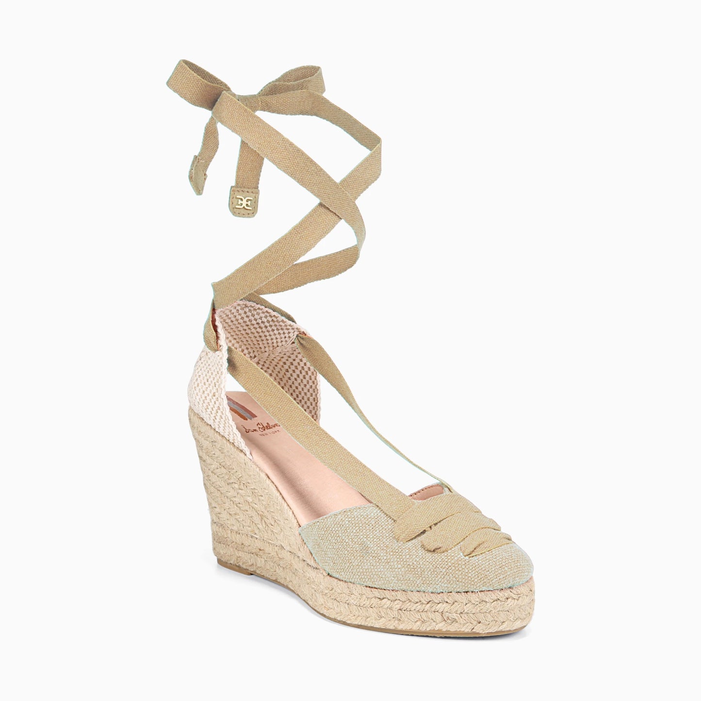 Sandalias de cuña Sam Edelman Margherita Natural Linen Mujer