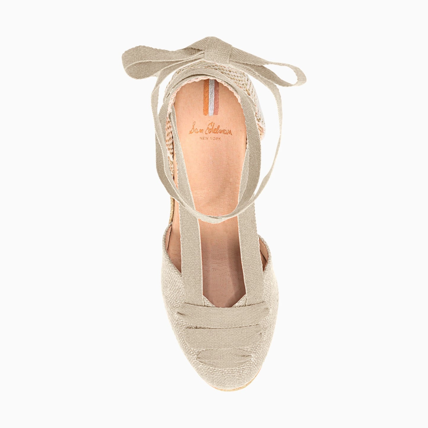 Sandalias de cuña Sam Edelman Margherita Natural Linen Mujer