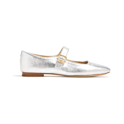 Flats Mary Jane Sam Edelman Michaela Silver Mujer