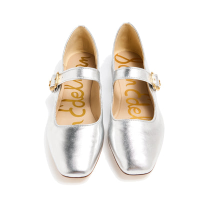 Flats Mary Jane Sam Edelman Michaela Silver Mujer