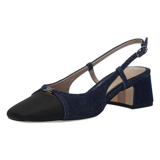 Tacones Sam Edelman Tarra Navy Denim Black Mujer