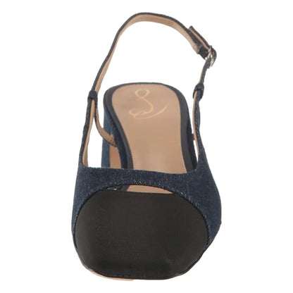 Tacones Sam Edelman Tarra Navy Denim Black Mujer