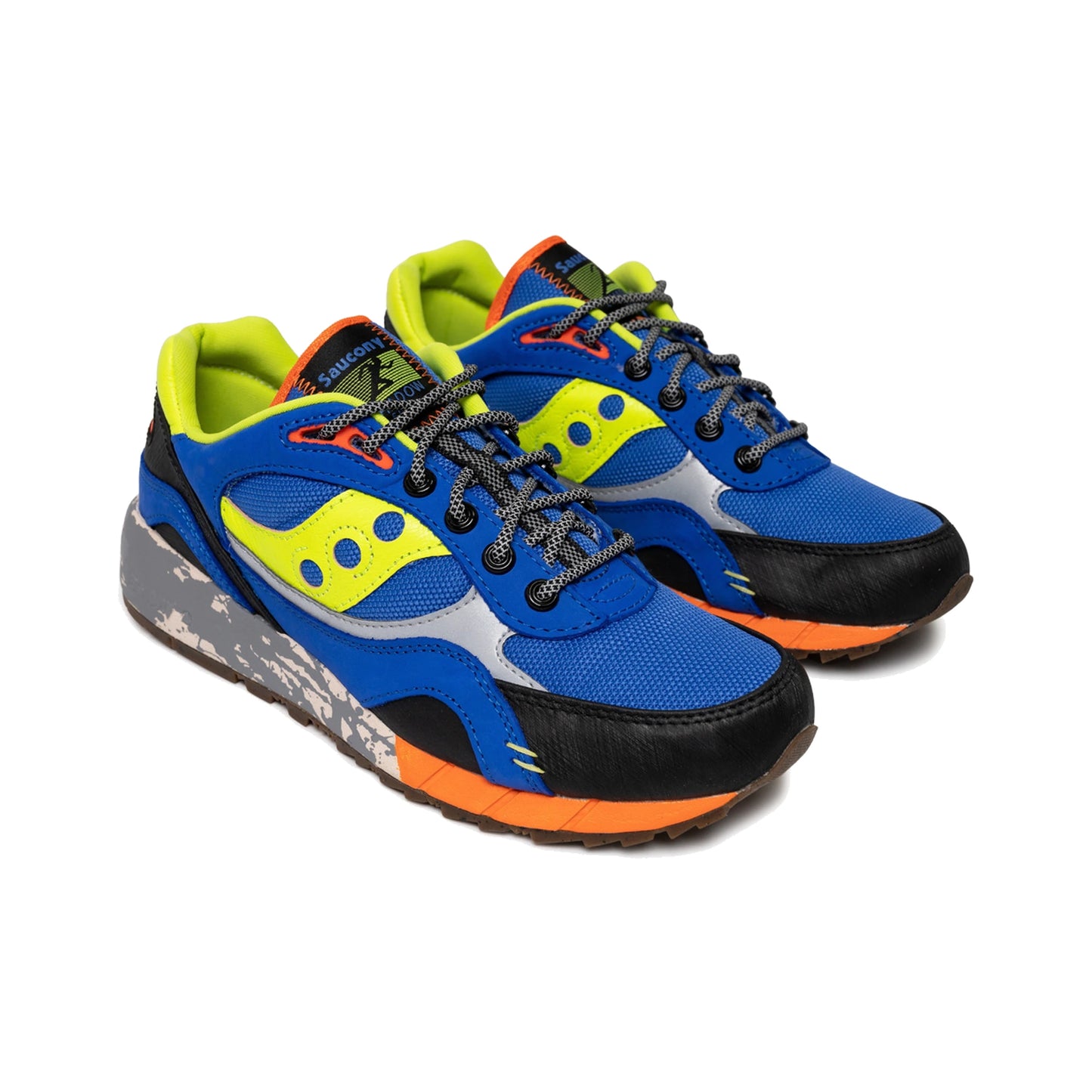 Tenis Saucony Shadow 6000 Trail Blue Lime Black Hombre