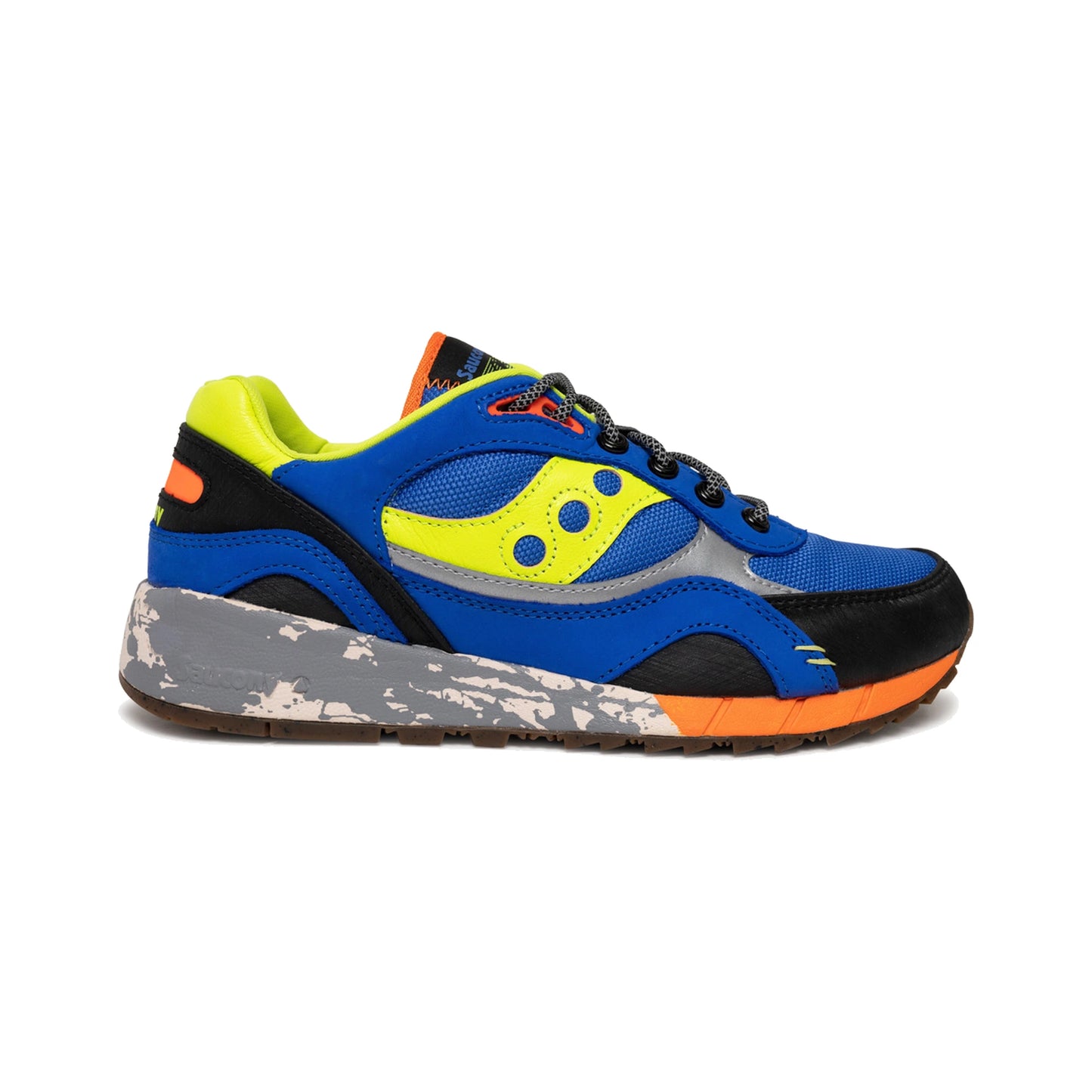 Tenis Saucony Shadow 6000 Trail Blue Lime Black Hombre