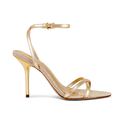 Sandalia Schutz Claudia Platina para mujer - lateral