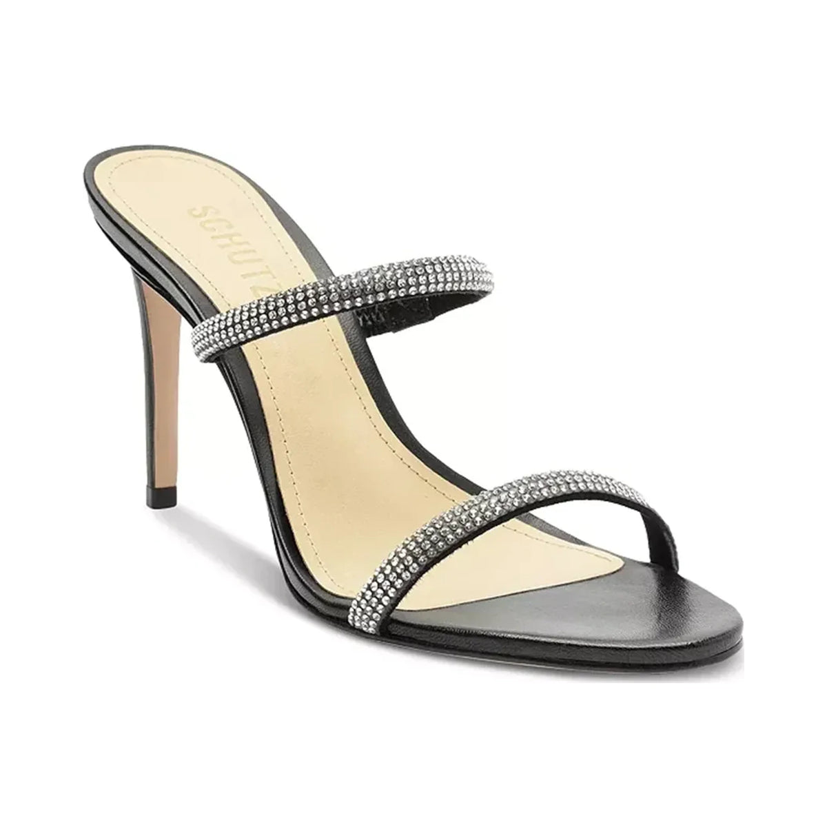 Sandalia Schutz Taliah Glam Heel Black para mujer - perspectiva
