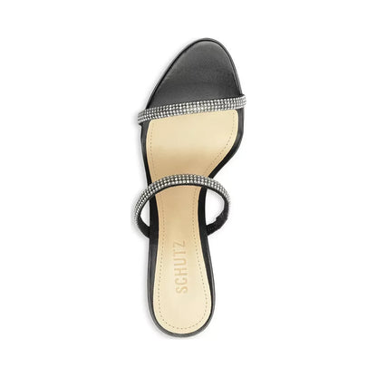 Sandalia Schutz Taliah Glam Heel Black para mujer - superior