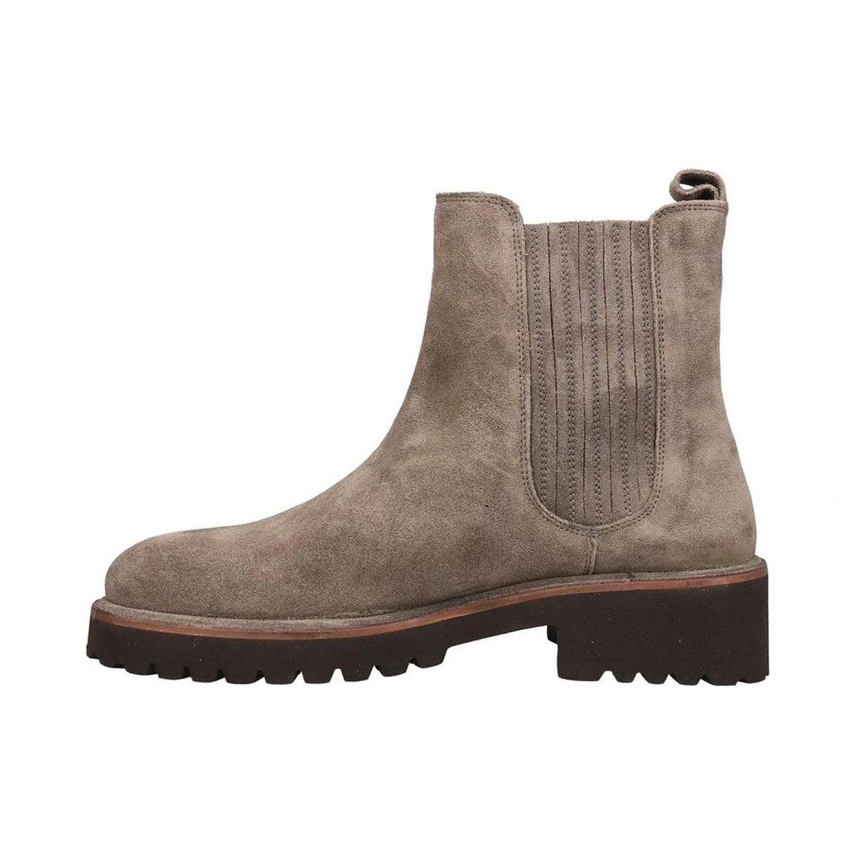 Seychelles Cashew Taupe Suede - posterior