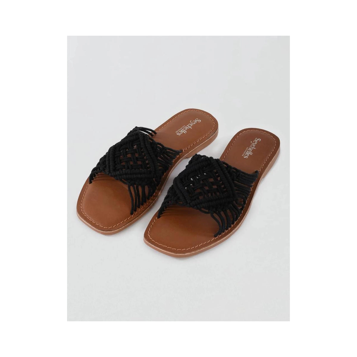 Seychelles Mahogany Crochet Black - perspectiva