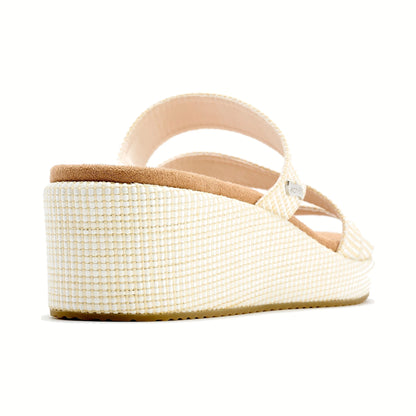 Sandalias de plataforma Skechers ARCH FIT BEVERLEE - MORNINGSIDE Blanco hueso Mujer