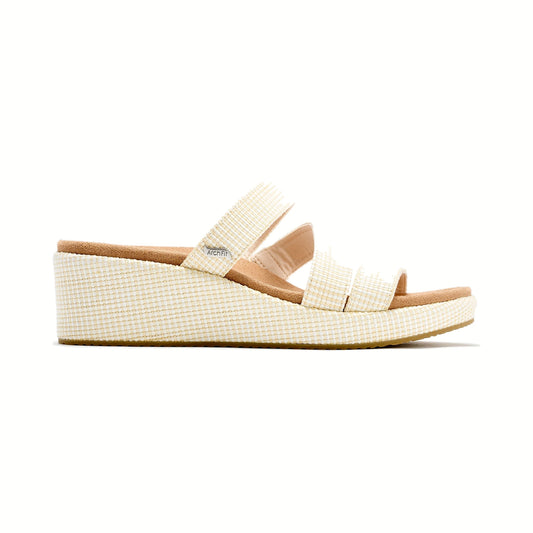 Sandalias de plataforma Skechers ARCH FIT BEVERLEE - MORNINGSIDE Blanco hueso Mujer