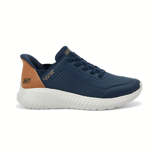 Tenis casuales Skechers BOBS SQUAD CHAOS - HEEL PREFERRED Azul marino Hombre