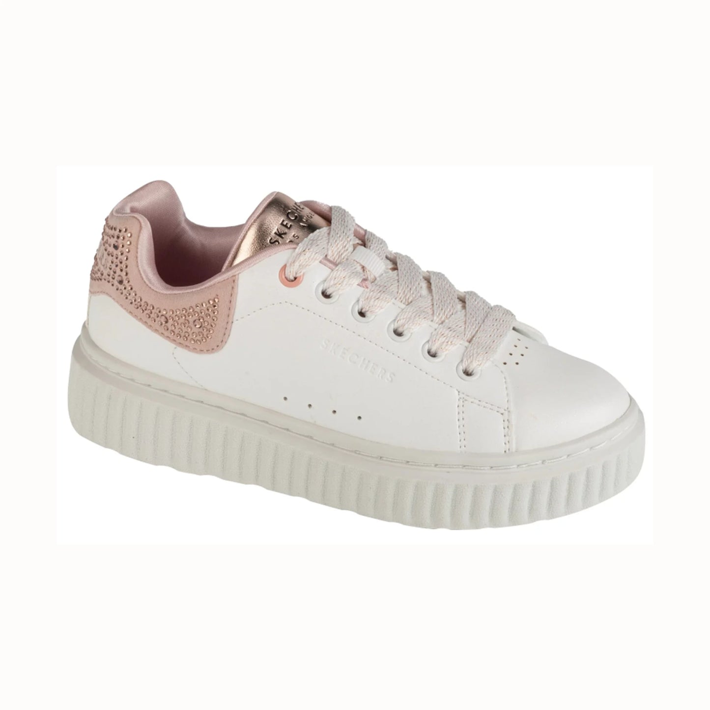 Tenis casuales Skechers HI RIDGE Blanco y rosa intenso Niños