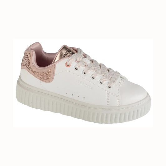 Tenis casuales Skechers HI RIDGE Blanco y rosa intenso Niños