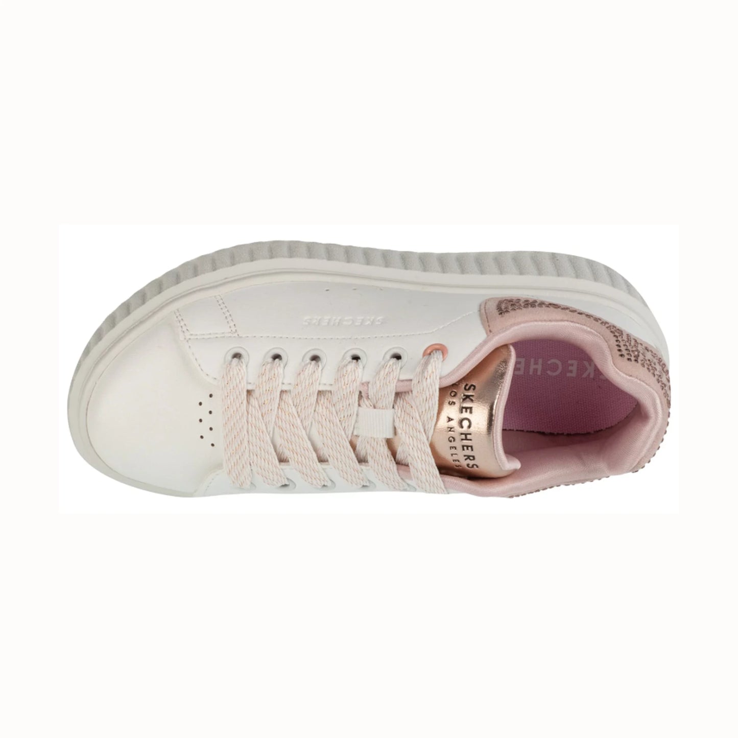 Tenis casuales Skechers HI RIDGE Blanco y rosa intenso Niños