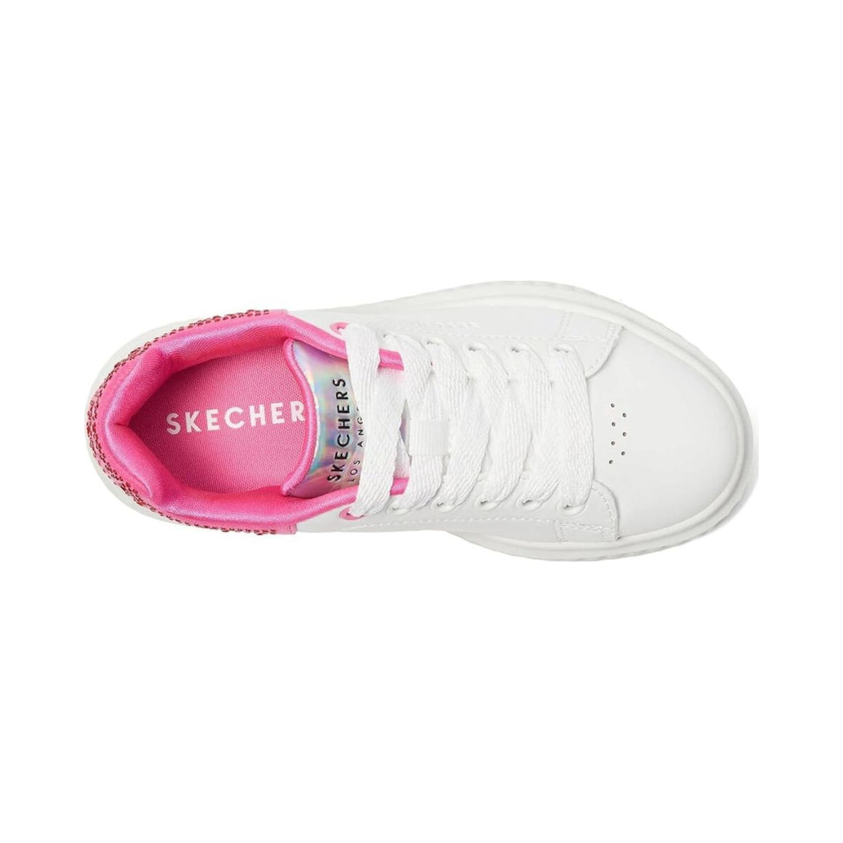 Tenis Skechers Street Hi Ridge 310289L-WHP White Hot Pink para niña - superior