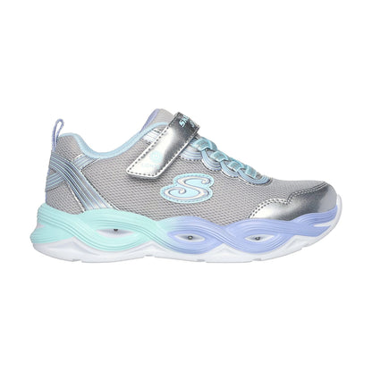 Tenis casuales Skechers SLIGHT-TWIST GLOW Plateado multicolor Niños