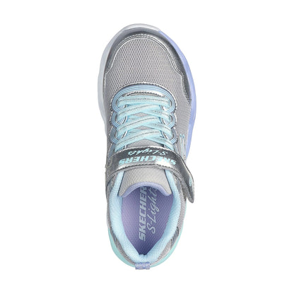 Tenis casuales Skechers SLIGHT-TWIST GLOW Plateado multicolor Niños