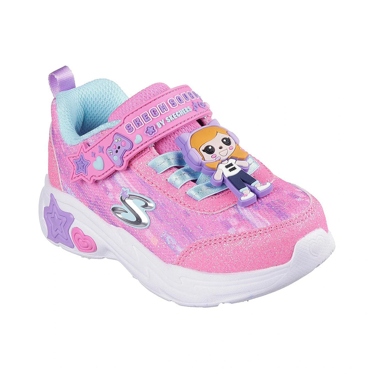 Tenis casuales Skechers SNUGGLE SNEAKS - SKECH SQUAD Rosa multicolor Niños