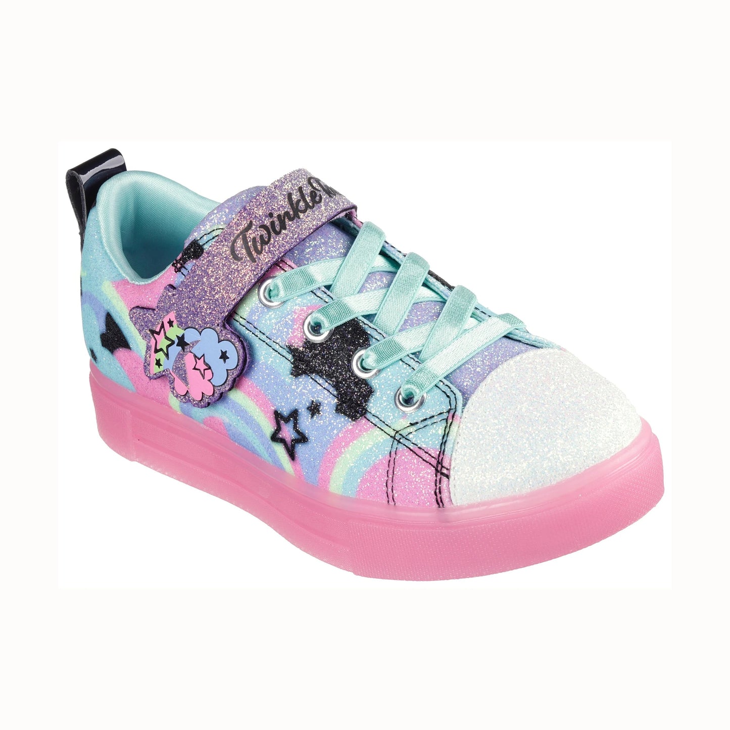 Tenis casuales Skechers S LIGHTS TWINKLE SPARKLE FLUTTER GLITZ Lavanda multicolor Niños