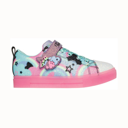 Tenis casuales Skechers S LIGHTS TWINKLE SPARKLE FLUTTER GLITZ Lavanda multicolor Niños