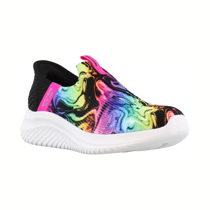 Tenis para caminar Skechers ULTRA FLEX 3.0 COSMO SWIRL Negro multicolor Niños