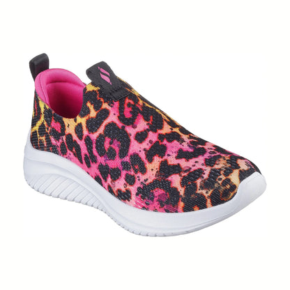 Tenis para caminar Skechers ULTRA FLEX 3.0-LEOPARD LUXE Negro multicolor Niños
