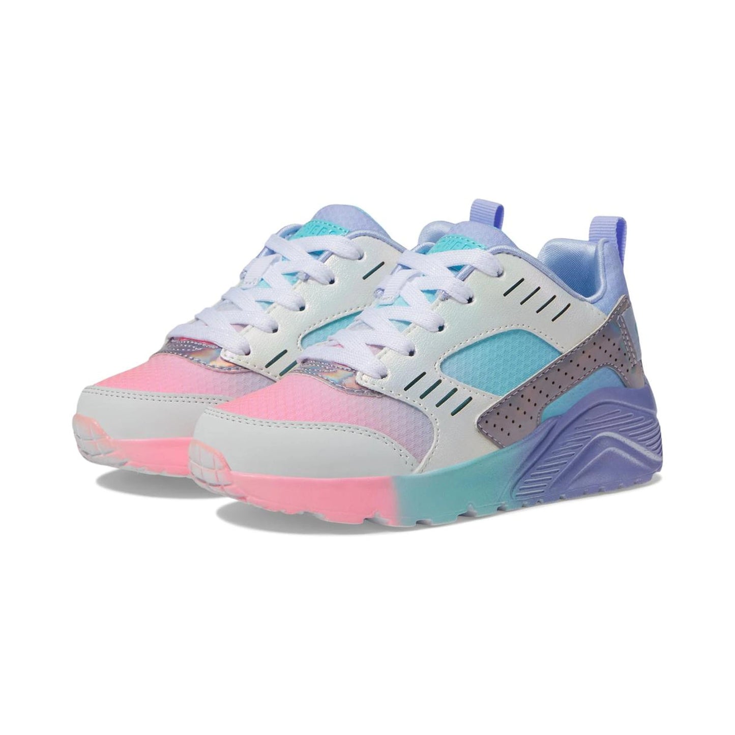 Tenis casuales Skechers UNO LITE-ELECTRIC OMBRE Morado multicolor Niños