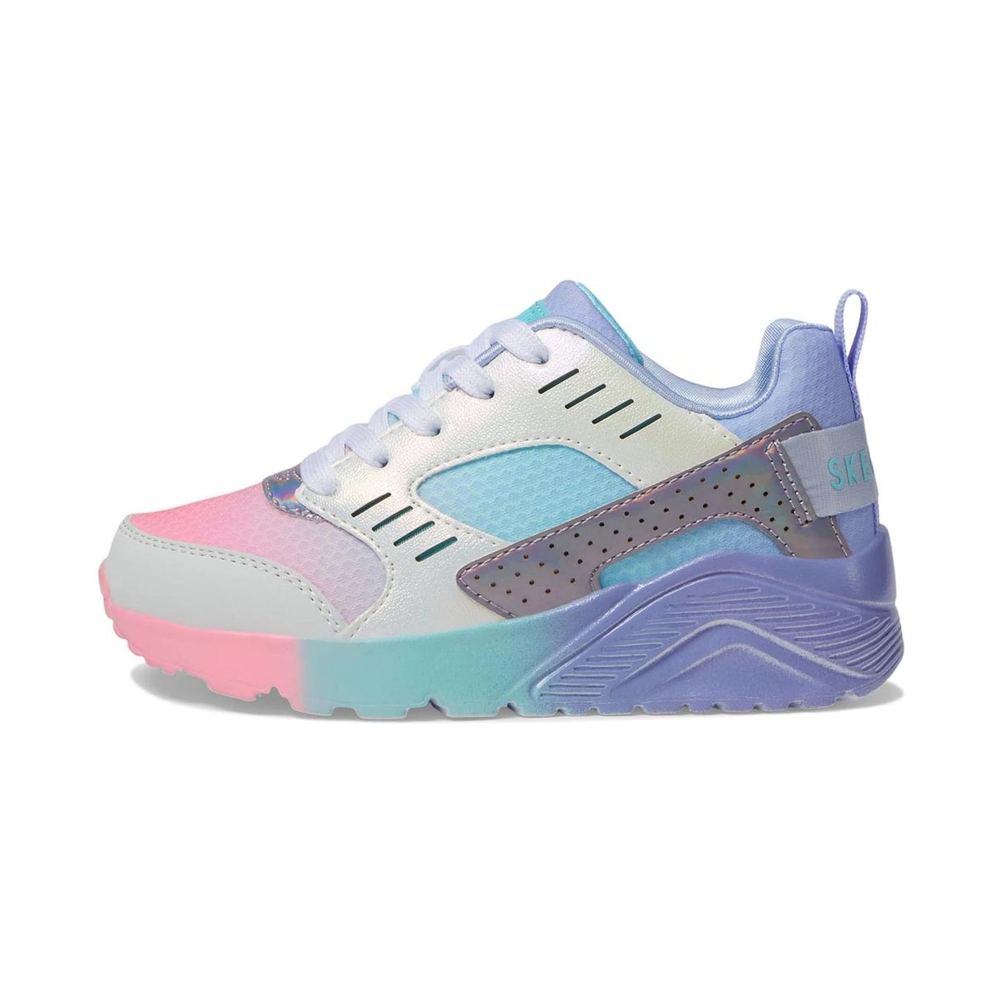 Tenis casuales Skechers UNO LITE-ELECTRIC OMBRE Morado multicolor Niños