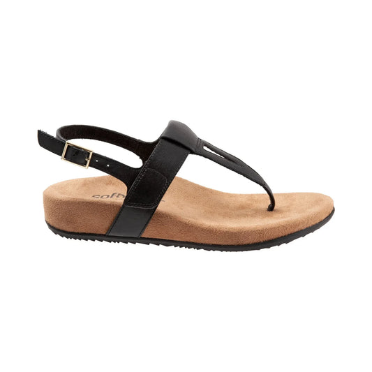 Sandalias SoftWalk Brea Black para mujer - perspectiva